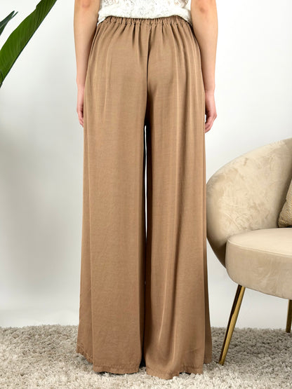 DEVA - PANTALONE PALAZZO DOPPIA PINCES