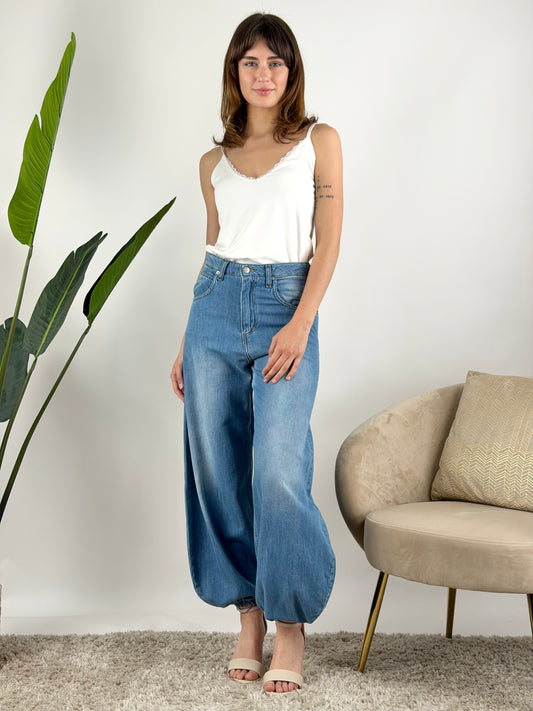 DEVA - JEANS ELASTICO CAVIGLIA