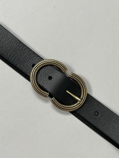 DEVA - CINTURA IN PELLE CON ELASTICO