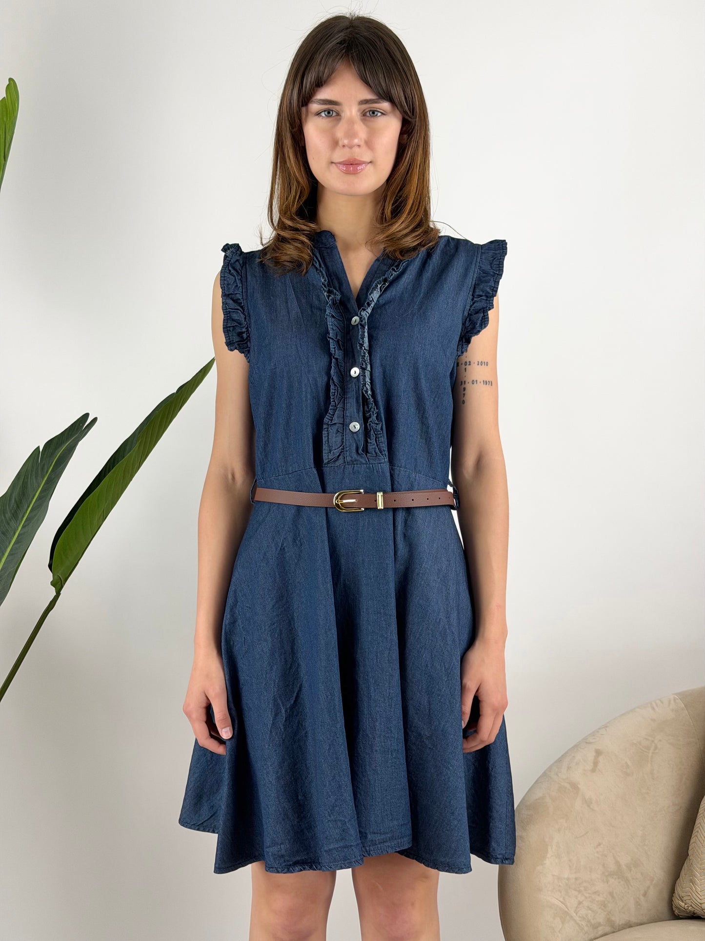 DEVA - ABITO CORTO CHAMBRAY