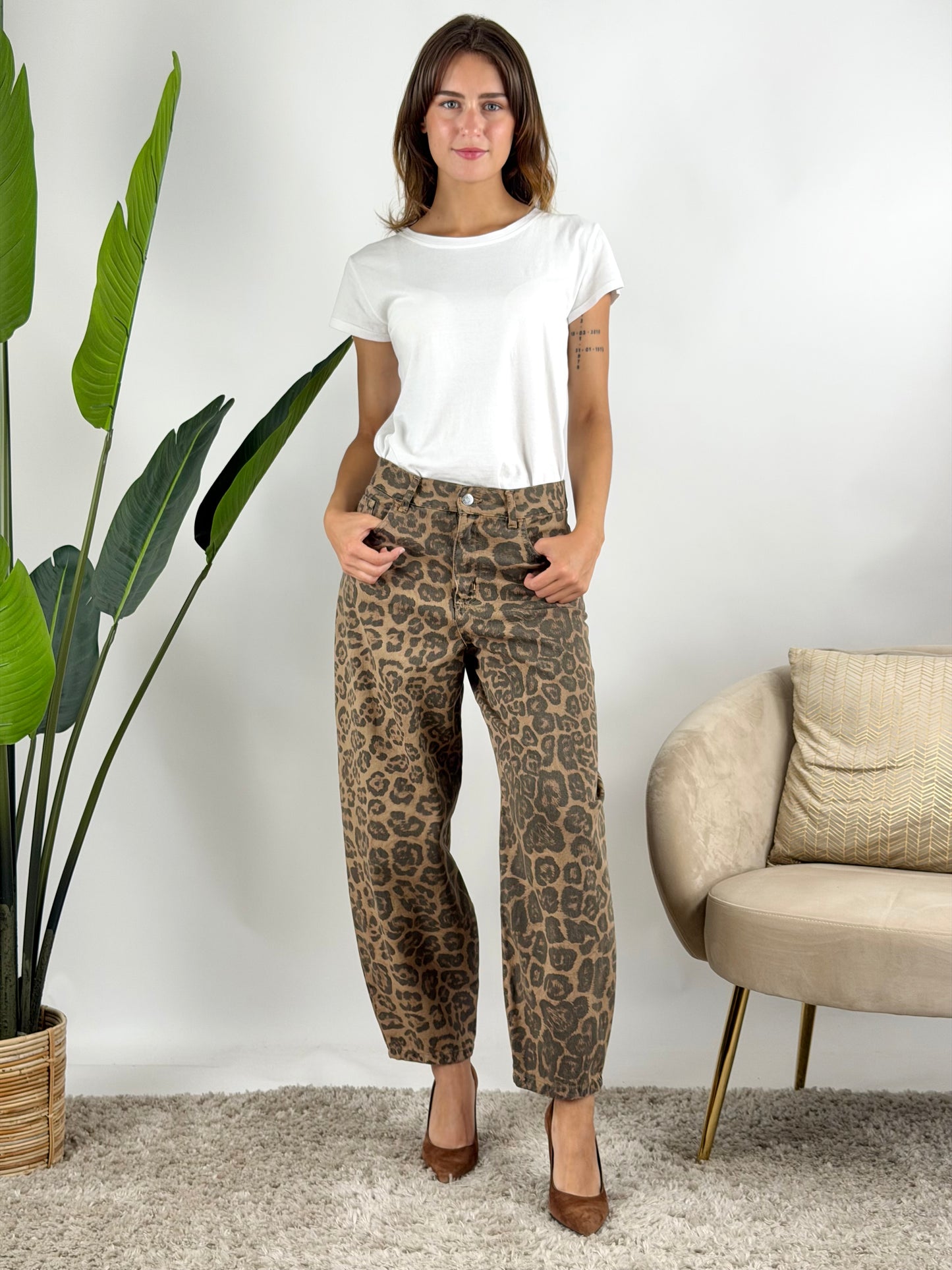 HAVEONE - JEANS MACULATO