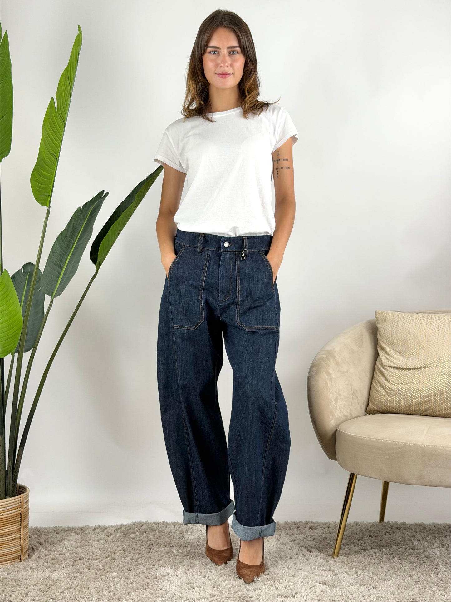 SUSY MIX - JEANS BARREL LOOSE STELLINA
