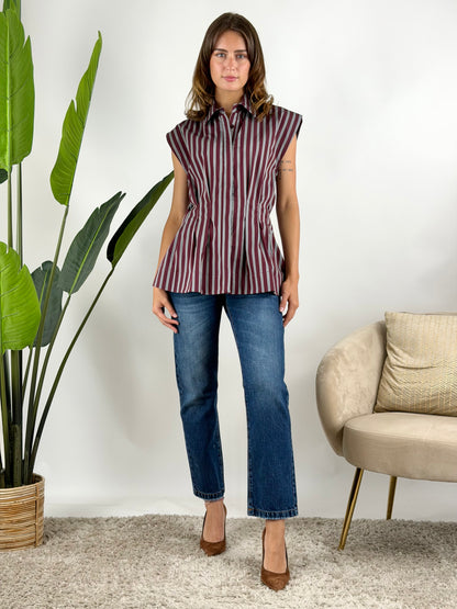 SUSY MIX - CAMICIA CORSETTO RIGHE