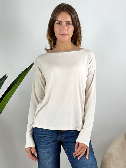 SUSY MIX - MAGLIA COLLO LUREX