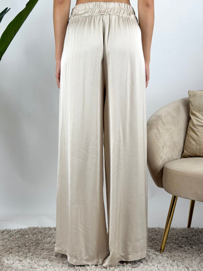 SUSY MIX - PANTALONE PALAZZO SATIN