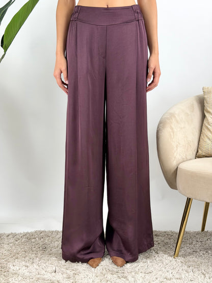 SUSY MIX - PANTALONE PALAZZO SATIN