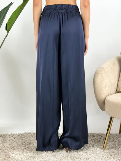 SUSY MIX - PANTALONE PALAZZO SATIN