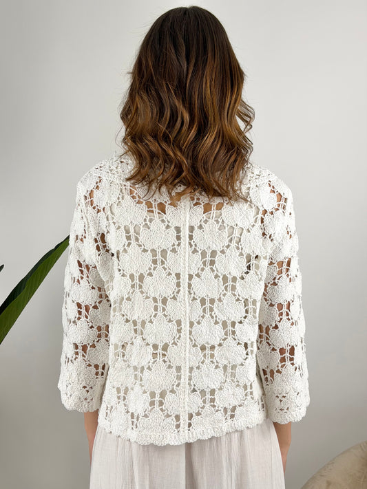DEVA - CARDIGAN COREANA CROCHET
