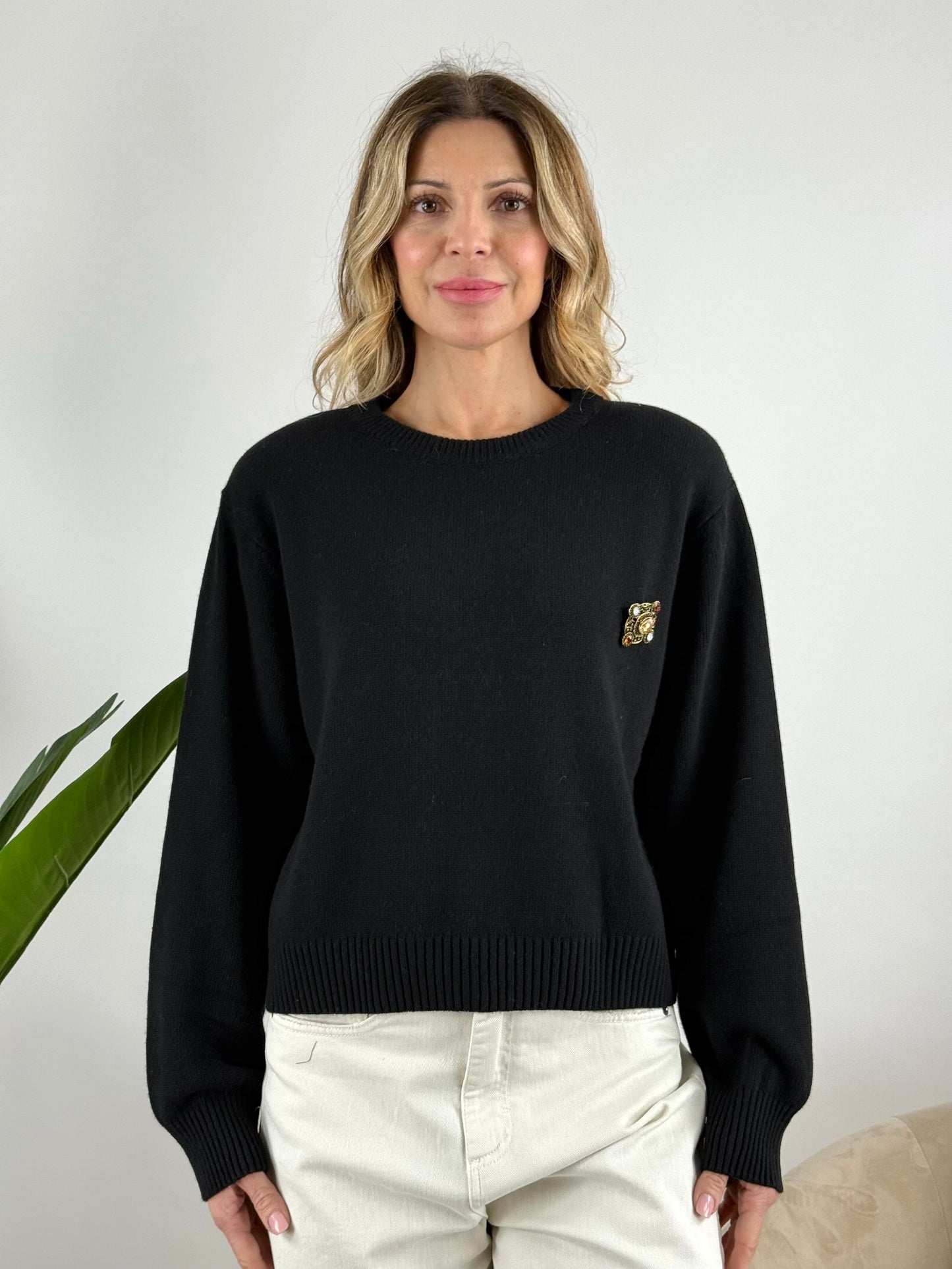 MOTEL - MAGLIA GIROCOLLO SPILLA