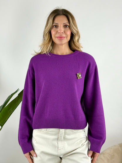 MOTEL - MAGLIA GIROCOLLO SPILLA