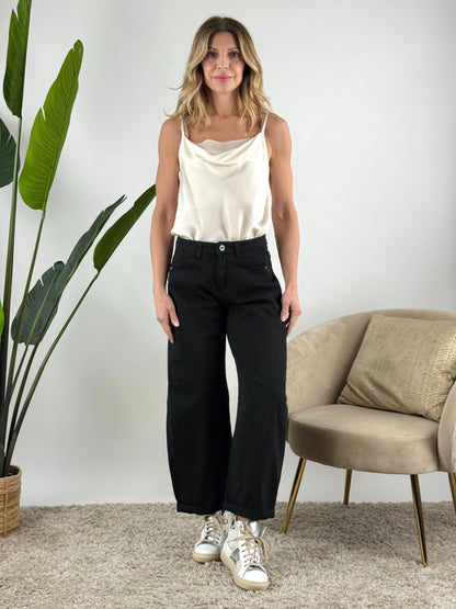 DEVA - JEANS BARREL COLORATO