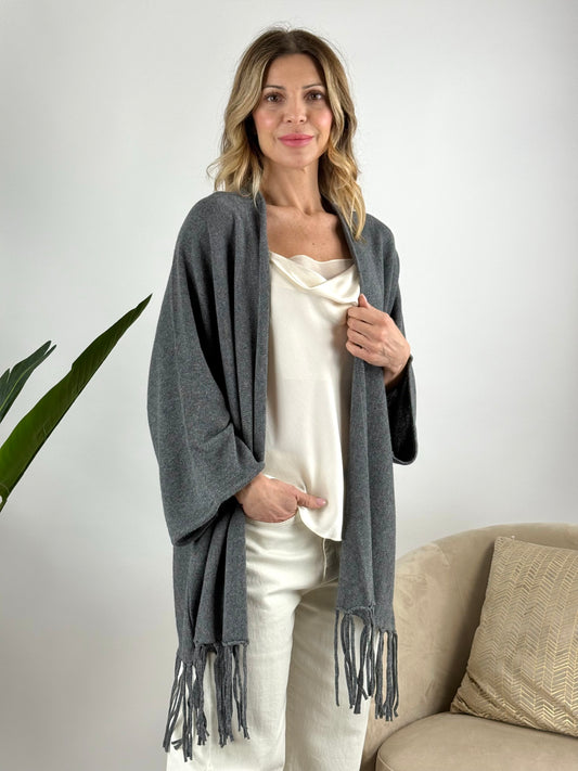 KONTATTO - CARDIGAN FRANGE