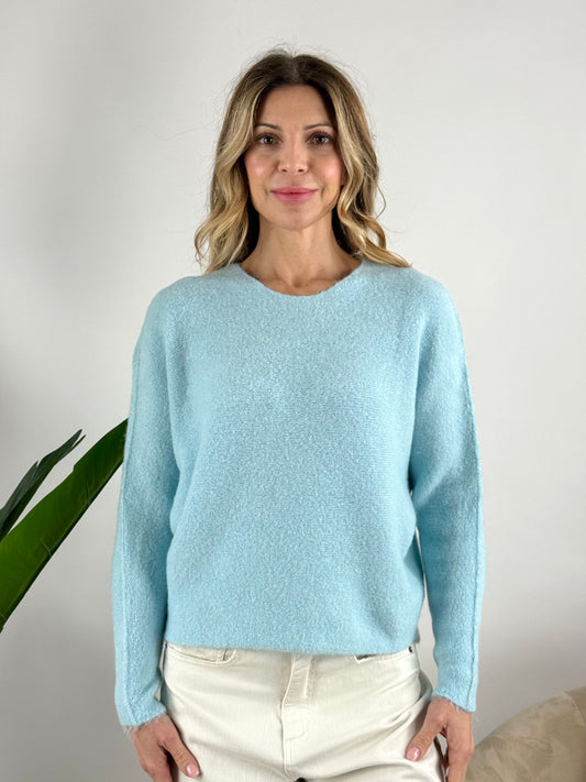 KONTATTO - MAGLIA SOFT YARN GIROCOLLO