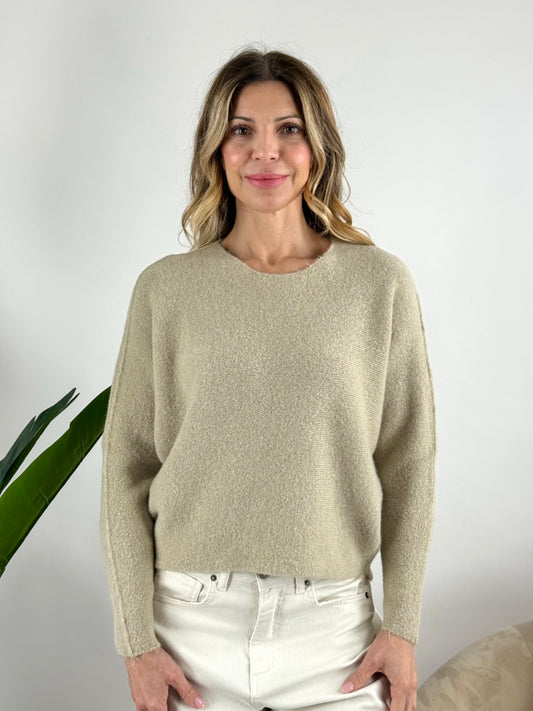 KONTATTO - MAGLIA SOFT YARN GIROCOLLO