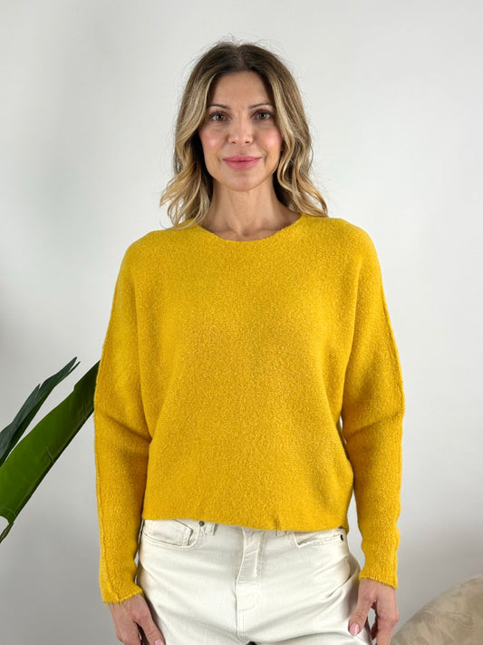 KONTATTO - MAGLIA SOFT YARN GIROCOLLO