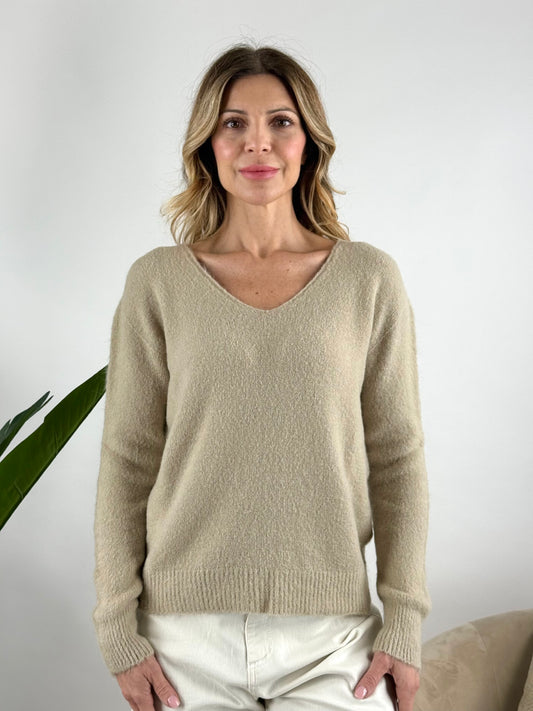 KONTATTO - MAGLIA SOFT YARN SCOLLO V