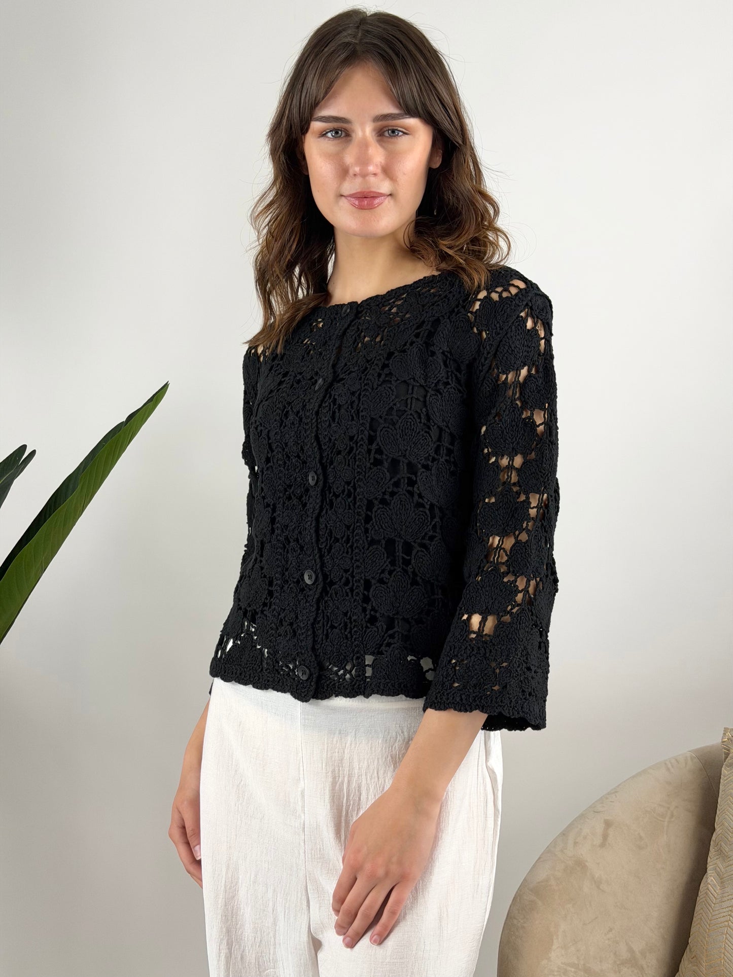 DEVA - CARDIGAN COREANA CROCHET