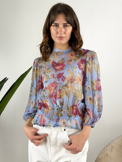 TENSIONE IN - BLUSA ELASTICO FANTASIA