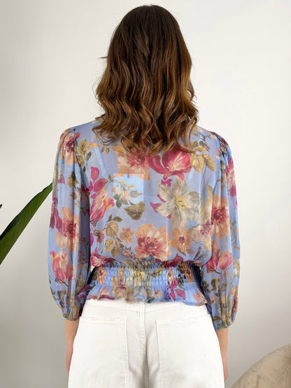 TENSIONE IN - BLUSA ELASTICO FANTASIA