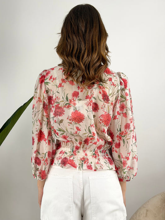 TENSIONE IN - BLUSA ELASTICO FANTASIA