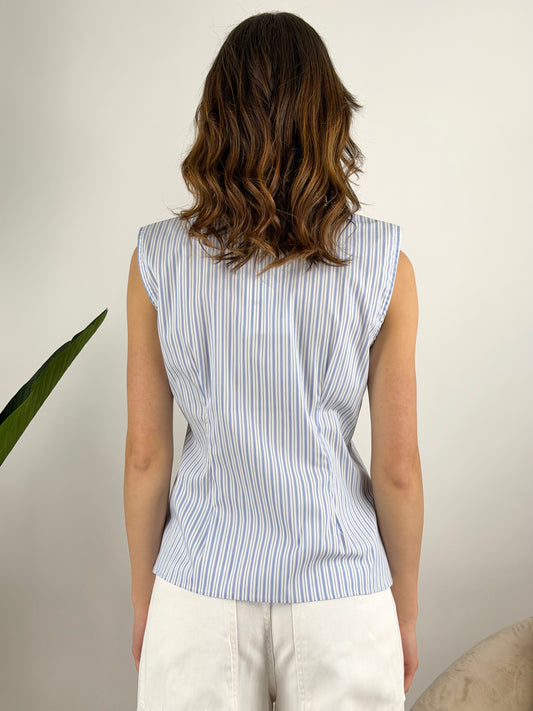 SUSY MIX - CAMICIA SMANICATA RIGHE