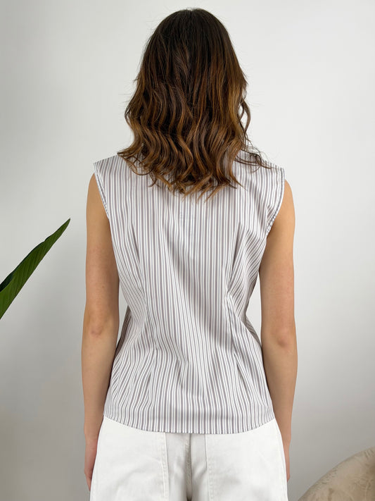 SUSY MIX - CAMICIA SMANICATA RIGHE