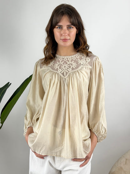 DEVA - CAMICIA TULLE CROCHET