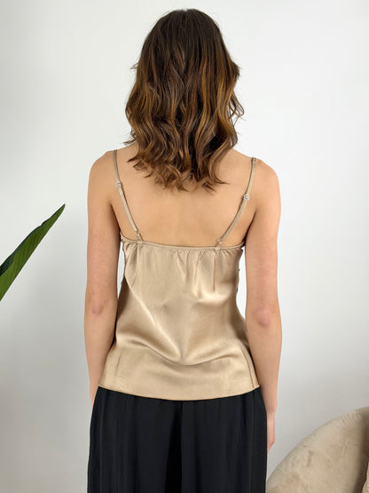 HAVEONE - TOP SATIN PIZZO