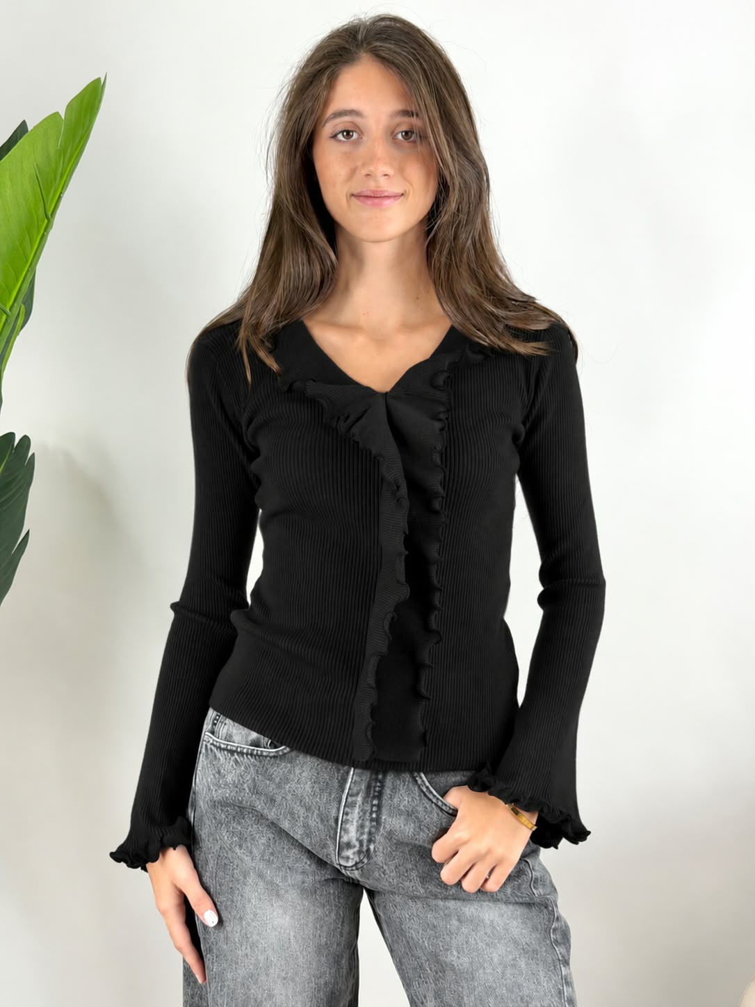 HAVEONE - MAGLIA SCOLLO V ROUCHES